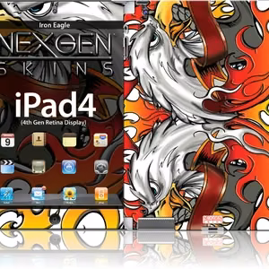 Nexgen Iron Eagle 3D -koristetarrasarja iPad 2/3/4 -laitteelle