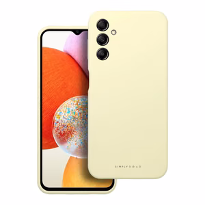 ROAR Suojakuori CLOUD SKIN Samsung A14 4G / A14 5G:lle vaaleankeltainen