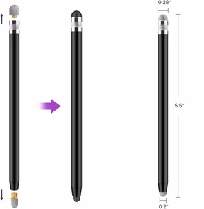 Tech-Protect USP100 4-TIP Touch Stylus passiivinen kynä - musta