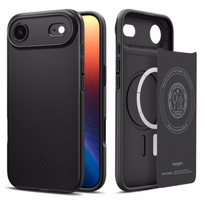 Spigen Thin Fit Mag Magsafe Suojakuori iPhone 17 Air:lle musta
