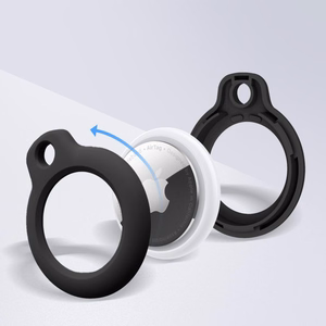 Tech-Protect Rough 2 kpl suojakuori Apple AirTag -laitteelle - musta