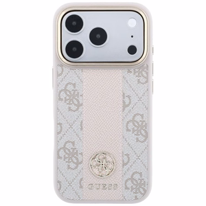 Kotelo mallille IPHONE 18 Pro/17 Pro MagSafe-yhteensopiva (Stripe Round and Classic Logos 4G) (väri: vaaleanpunainen)