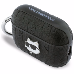 Karl Lagerfeld Monogram Choupette Head Suojakuori AirPods Pro 3:lle musta