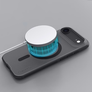 Nillkin Super Frosted Shield Pro MagSafe-yhteensopiva suojakuori iPhone 17 Air:lle - läpinäkyvä musta
