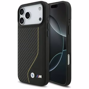 BMW M Carbon Line & Logo MagSafe Suojakuori iPhone 17 Pro Maxille - keltainen