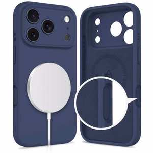 Tech-Protect Silikoninen MagSafe Suojakuori iPhone 17 Pro Max:lle - Laivastonsininen