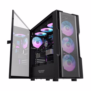 Darkflash DK431 Mesh computer case (black) + 4 ARGB fans