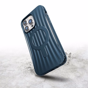 Raptic X-Doria Clutch Case iPhone 14 Pro Max MagSafe takakuori sininen