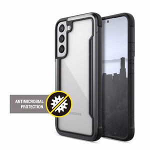 X-Doria Raptic Shield Pro suojakuori Samsung Galaxy S22+ 5G -laitteelle, antimikrobisella suojalla, musta