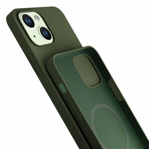 3mk Hardy Silicone MagCase Suojakuori iPhone 15 Plus:lle - vihreä