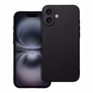 Matta musta Suojakuori iPhone 16 PLUS:lle