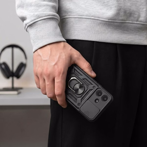 Tech-Protect CamShield Pro -suojakuori laitteelle Xiaomi Redmi Note 17 Pro 5G – musta