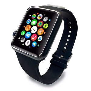 Karl Lagerfeld KLAWLSLCK Apple Watch Strap 42/44 / 45mm black / black strap Silicone Choupette Heads