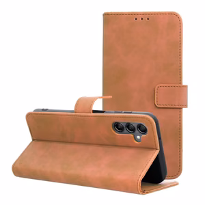 Flip-suojakuori Samsung A14 4G / A14 5G:lle Tender Book ruskea