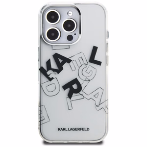 Karl Lagerfeld IML Sketched Graphic Suojakuori iPhone 16 Pro:lle - Kirkas