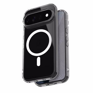 Crong Hybrid Clear Magnetic MagSafe -suojakuori Google Pixel 11 Pro -mallille, läpinäkyvä
