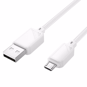 Hoco USB-A - Micro USB -kaapeli 2,4A 1 m X113 valkoinen