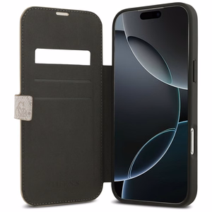 Guess Book 4G Metal Logo -suojakuori iPhone 17 Pro Max - pinkki