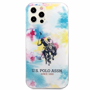 US Polo USHCP12MPCUSML Tie & Dye Collection suojakuori laitteelle iPhone 12 / 12 Pro 6.1", monivärinen