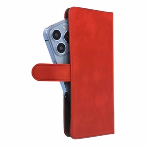Flip case for iPhone 6 PLUS / 7 PLUS / 8 PLUS / XS MAX / 11 PRO MAX / Samsung S20 FE / S21 FE / S10 PLUS / A10 / A32 / A54 / Xiaomi 12 LITE / Huawei P30 PRO Common Book size L red