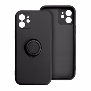 Silikoninen Suojakuori Renkaalla Xiaomi Redmi 14C:lle musta