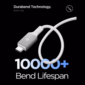 Spigen Essential EB10015CC USB-C / USB-C 100W 150cm Kaapeli - Valkoinen