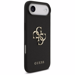 Guess Grained Big 4G & Classic Logo Suojakuori iPhone Airille - musta