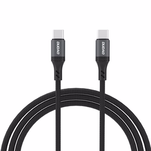 Dudao L3CC USB-C - USB-C 60W 2m Punottu kaapeli - musta
