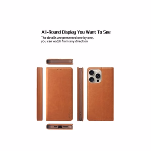 HDD Magnetic Wallet Case Samsung A536 A53 5G brown