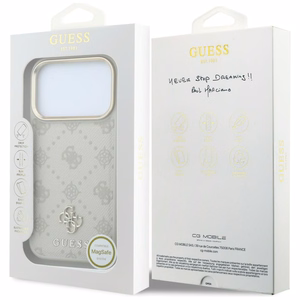 Guess Stripe Peony 4G Logo MagSafe suojakuori mallille iPhone 18 Pro / 17 Pro – väri: beige