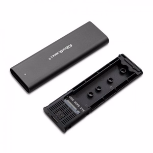 Qoltec 50311 storage drive enclosure SSD enclosure Black M.2