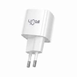 Crong NEO GaN USB-C PD -laturi AVS-tuella, 40 W, valkoinen