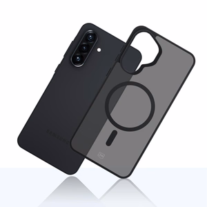 3mk Smoke MagCase -suojakuori Samsung Galaxy A57:lle - harmaa-läpikuultava