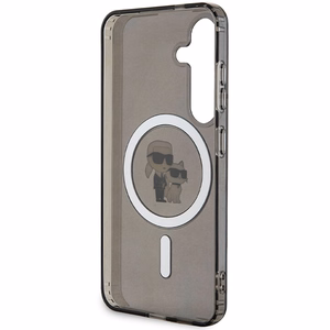 Karl Lagerfeld Suojakuori Samsung Galaxy S24:lle KLHMS24SHGKCNOK musta HC MAGSAFE IML C