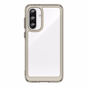Outer Space Case for Samsung Galaxy A36 Cover with Flexible Frame - Semi-Transparent, Black