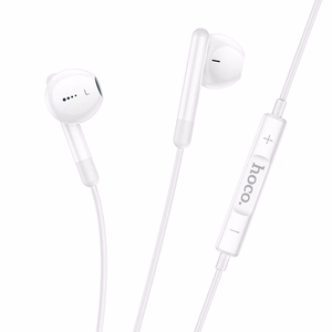 Słuchawki przewodowe douszne USB C Hoco M93 białe