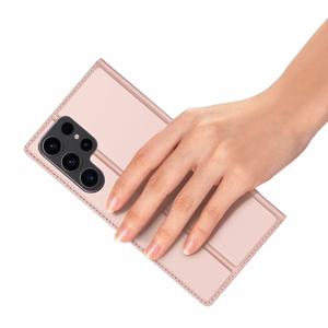 Dux Ducis Skin Pro kotelo Samsung S24 Ultra läpällä - vaaleanpunainen