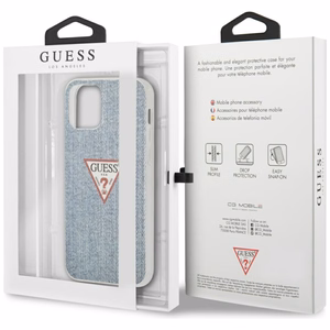 Guess GUHCP12SPCUJULLB iPhone 12 mini 5.4" sininen/vaaleansininen kovakotelo Jeans-mallisto