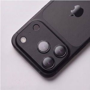 Musta alumiinista ja karkaistusta lasista valmistettu Tech-Protect CamFull Fit+ -kameramoduulisuoja Apple iPhone 18 Pro -puhelimelle