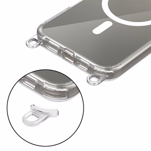 Tech-Protect FlexAir Chain MagSafe Suojakuori iPhone 16 Harmaa & Vaaleanpunainen