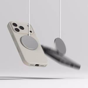 Ringke Silikoninen Magneettinen MagSafe Suojakuori iPhone 17 Pro:lle - Beige