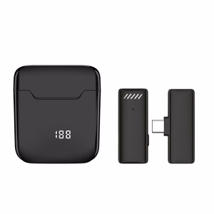 Langaton solmiomikrofoni USB-C latauskotelon kanssa S11 musta