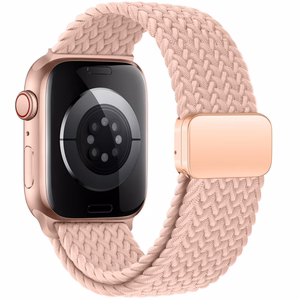 Tech-Protect NylonMag Hihna Apple Watch 6/7/8/9/10/SE (40/41/42 mm), vaaleanpunainen