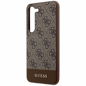 Guess 4G Stripe Collection suojakuori Samsung Galaxy S24+:lle - ruskea