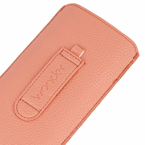 WONDER Deko Pouch Suojakuori (Koko L) iPhone 13 Mini/12 Mini/SE 2020/2022/7/8:lle persikka