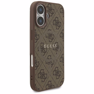 Guess 4G Ring Classic Logo MagSafe suojakuori iPhone 17:lle - ruskea