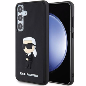 Karl Lagerfeld 3D Rubber Ikonik NFT kovakuori Samsung Galaxy S24 Plus:lle - musta