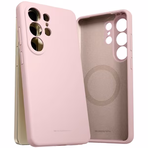 Suojakuori Mercury Pure Magsafe Silicon Case Samsung S948 S26 Ultra vaaleanpunainen hiekka