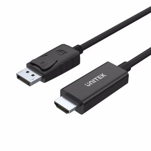 UNITEK Y-5118CA videokaapelisovitin 1,8 m HDMI Type A (Standard) DisplayPort Musta