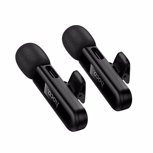 Langaton mikrofonisetti Hoco L20A, USB-C/Lightning, musta